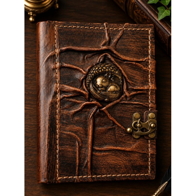 13cm x 18cm middle leather notebook -5